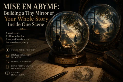 Mise en Abyme: Building a Tiny Mirror of Your Whole Story Inside One Scene