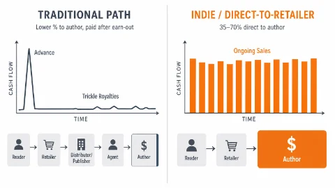Author Royalties Revealed: The Ultimate Traditional vs. Indie Profit Share Guide